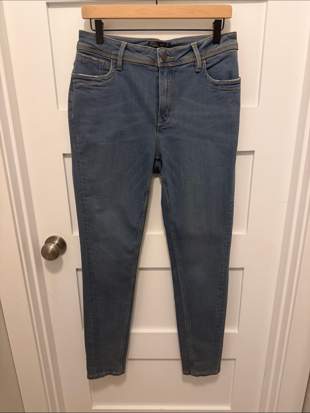 Prana Women's Skinny Jeans in Light Blue Wash